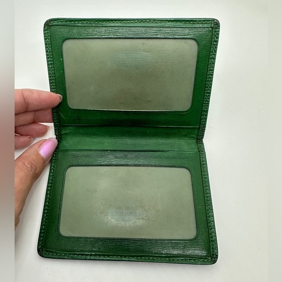 LV green epi card holder wallet - Picture 7 of 9